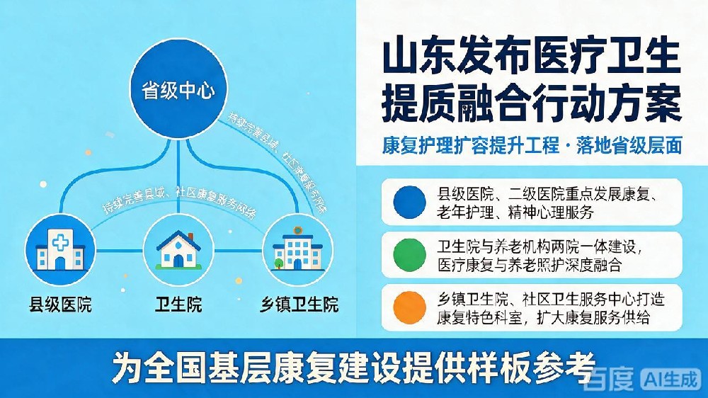 山东加码基层康复！两院一体建设，打通康复全链条服务