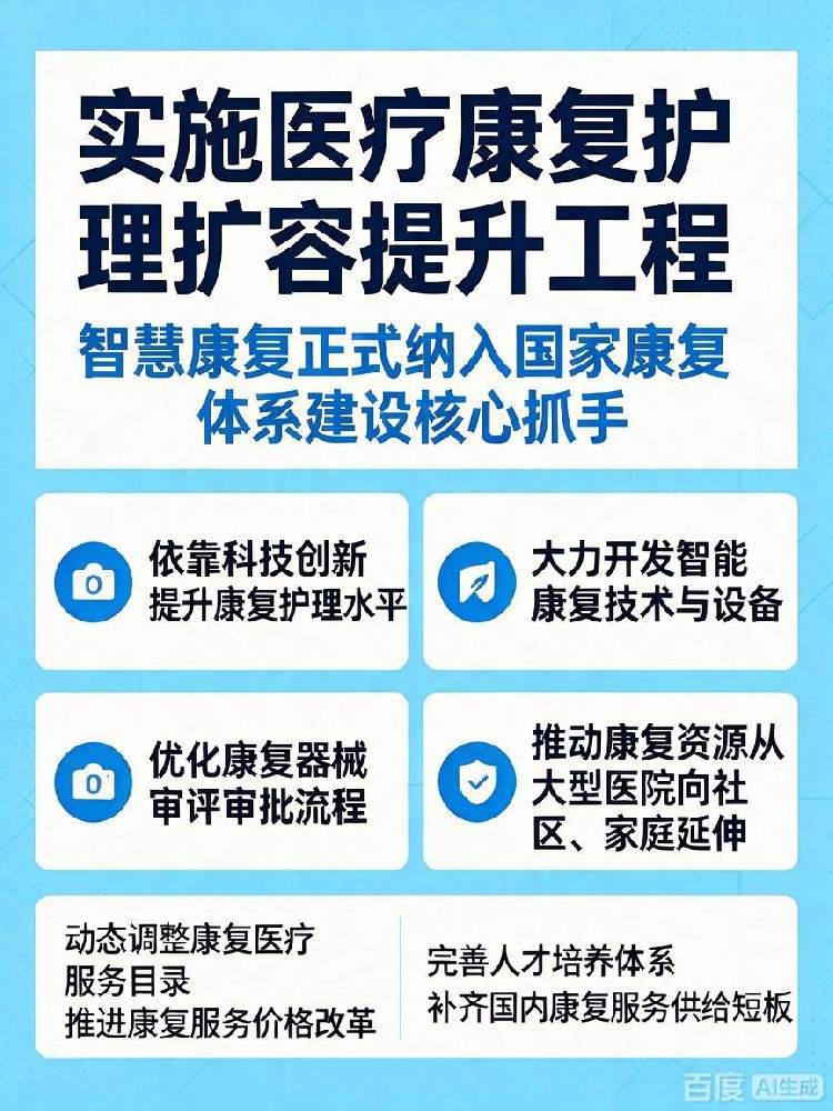 国务院部署康复扩容工程！智慧康复迎来医院 - 社区 - 家庭全场景红利